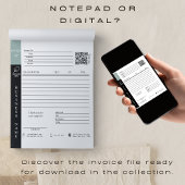 請求書モダン売上受入小規模企業 ノートパッド