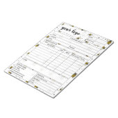 請求書営業型枠受入、ロゴの追加 ノートパッド (アングル)