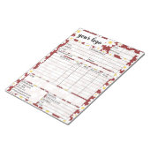 請求書営業型枠受入、ロゴの追加 ノートパッド (アングル)