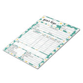 請求書営業型枠受入、ロゴの追加 ノートパッド (アングル)