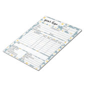 請求書営業型枠受入、ロゴの追加 ノートパッド (アングル)