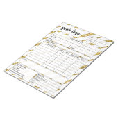 請求書営業型枠受入、ロゴの追加 ノートパッド (アングル)