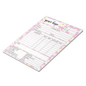 請求書営業型枠受入、ロゴの追加 ノートパッド (アングル)