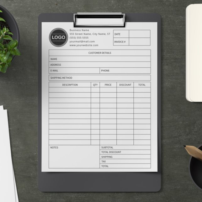請求書営業型枠受入、ロゴの追加 レターヘッド (クリエイターアップロード済み)