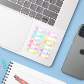 請求書支払いリマインダーラベル 予算プランナー シール (ノートパソコンとiPhone)