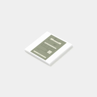 請求書 ポストイット