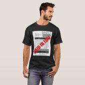 請求書T字（全額支払） Tシャツ (正面フル)