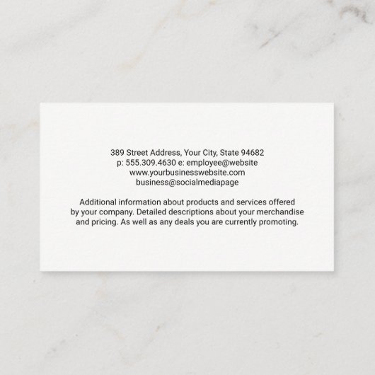 請絵を描求者の壁 | ロ絵を描ーラハウスロゴ 名刺 (裏面)