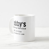 請負人の配管工事業 コーヒーマグカップ (正面左)