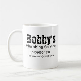 請負人の配管工事業 コーヒーマグカップ