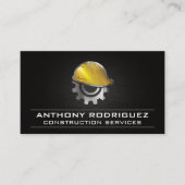 請負人 | 建築ブルーカラー 名刺 (正面)