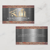 請負人 |鋼レンガ |建築サイト 名刺 (正面/裏面)