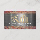 請負人 |鋼レンガ |建築サイト 名刺 (正面)