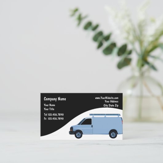 請負業者の名刺 名刺 (スタンド正面)