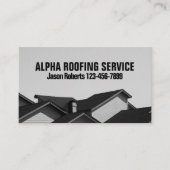 請負業者の屋根修理建築屋根屋根の屋根 名刺 (正面)