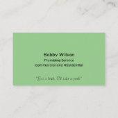 請負業者の給排水衛生設備配管サービスChromeデザイン事業 名刺 (裏面)