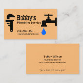 請負業者の給排水衛生設備配管サービスChromeデザイン事業 名刺 (正面/裏面)
