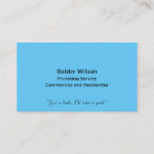 請負業者の給排水衛生設備配管サービスChromeデザイン事業 名刺 (裏面)