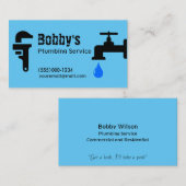 請負業者の給排水衛生設備配管サービスChromeデザイン事業 名刺 (正面/裏面)