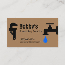 請負業者の給排水衛生設備配管サービスChromeデザイン事業 名刺