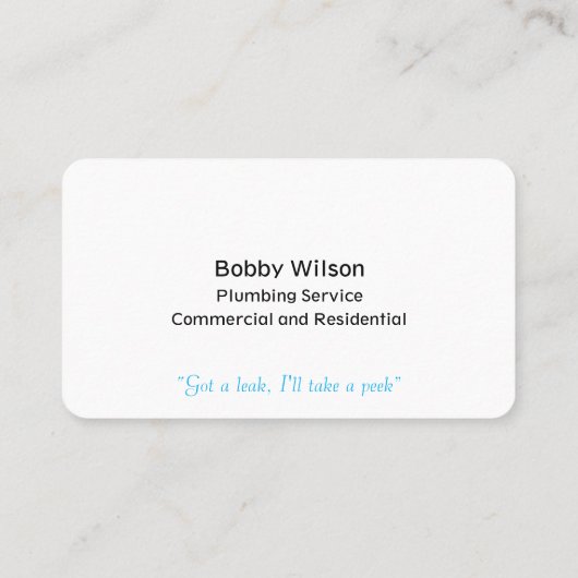 請負業者給排水衛生設備配管サービスのウォータードロップデザイン 名刺 (裏面)