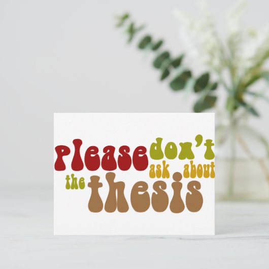 論文につ頼いては言うな ポストカード (スタンド正面)