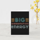 論文の書論文の防衛Phd博士C カード (黄色い花)