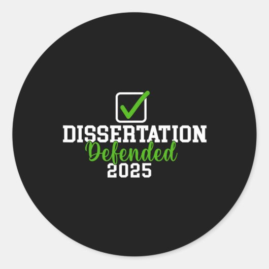 論文は2025年にPhd Edd博士Gのために擁護した ラウンドシール (正面)