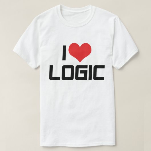 論理が好きTシャツ Tシャツ (デザイン正面)