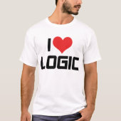 論理が好きTシャツ Tシャツ (正面)