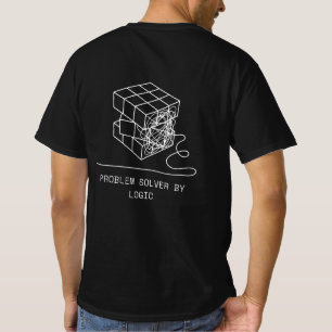 論理で問題を解決する ミニマリスト ルービックキューブ Tシャツ