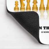 論理の科学はチェスの試合に見られる マウスパッド (コーナー)