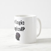 論理は論理的かコーヒーマグ コーヒーマグカップ (正面右)