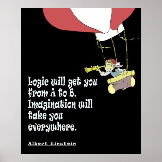 論理はAからBの想像力を得る ポスター (正面)