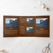 論理モノクロ幾何学レトロ角度 三つ折りカード (内部)