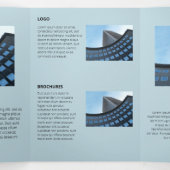 論理モノクロ幾何学レトロ角度 三つ折りカード (内部中)