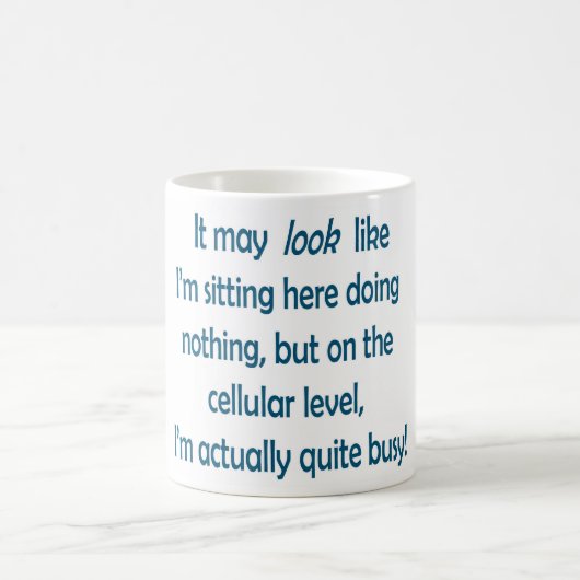 論理的なカムバックのコーヒー・マグ コーヒーマグカップ (中央)