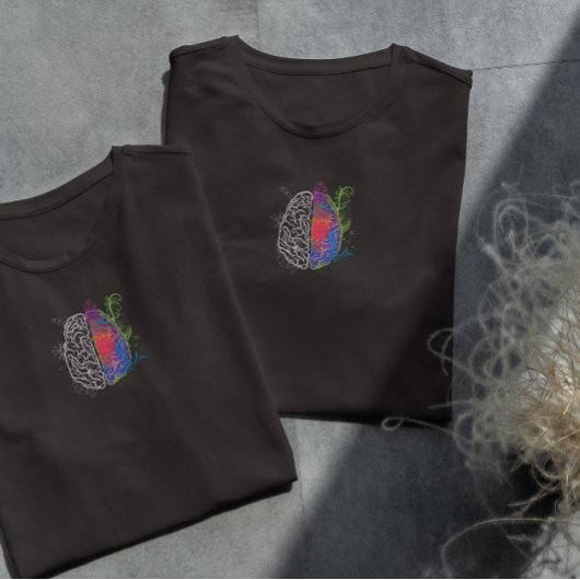 論理芸術的脳 Tシャツ