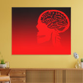 論理頭蓋骨 キャンバスプリント (インサイチュ (リビング))