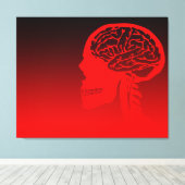 論理頭蓋骨 キャンバスプリント (インサイチュ (ウッドフロア))