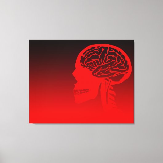 論理頭蓋骨 キャンバスプリント (正面)