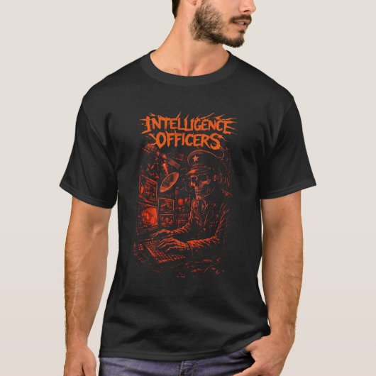 諜報将校 – 衛星信号監視 Tシャツ (正面)