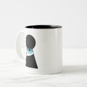 諜報活動のパーティーのマグ ツートーンマグカップ (正面左)