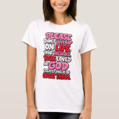 諦めないでください Tシャツ (正面)