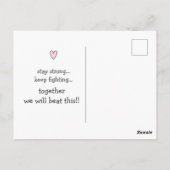 諦めないで! がんばって! ガン応援メッセージ ポストカード (裏面)