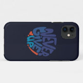 諦めないで - 青と赤のダークな誕生日名言 Case-Mate iPhoneケース (裏面(横))