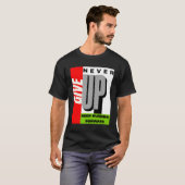諦めない 前へ進め Tシャツ (正面フル)