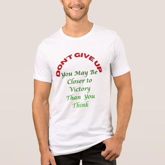 諦めないTシャツ トライブレンドTシャツ (正面)