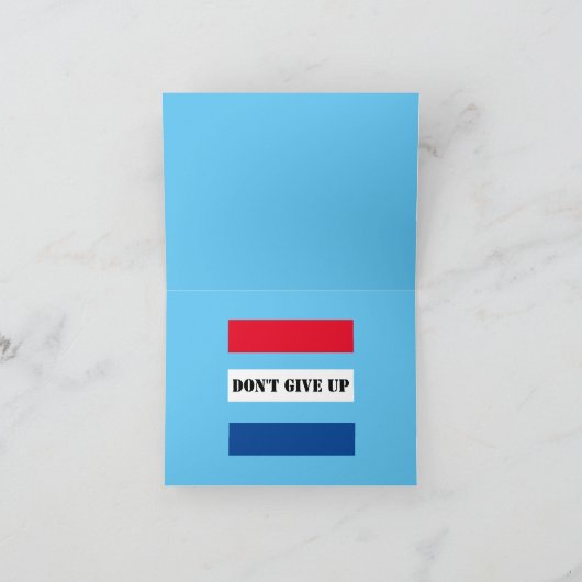 諦めるな サンキューカード (内部)