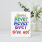 諦めるな ポストカード (スタンド正面)